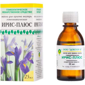 Ирис-плюс капли для приема внутрь гомеопатические 25мл