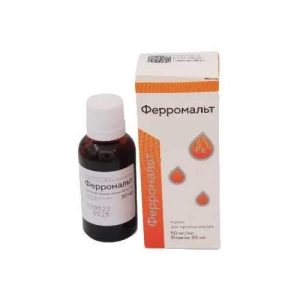 Ферромальт капли для приема внутрь 50мг/мл 30мл