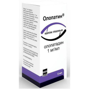 Олопатин капли глазные 1 мг/мл 5мл