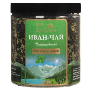 Предгорья белухи иван-чай чайный напиток 100г ферментир с перечной мятой