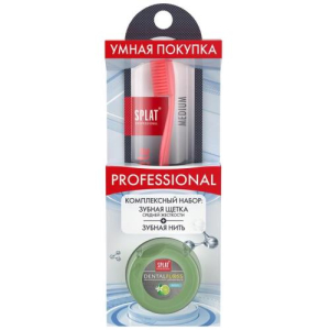 Сплат набор (зуб щетка ультра комплит медиум + зуб нить бергамот/лайм 30м)