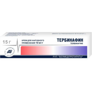 Тербинафин крем для наружного применения 1% 15г