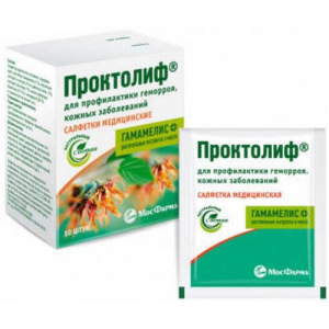 Проктолиф салфетки №10 медицинские гамамелис