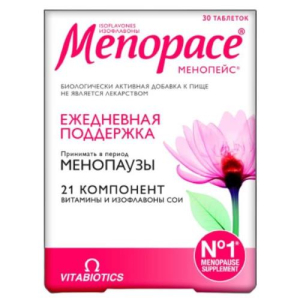 Менопейс изофлавоны таблетки 1118мг №30