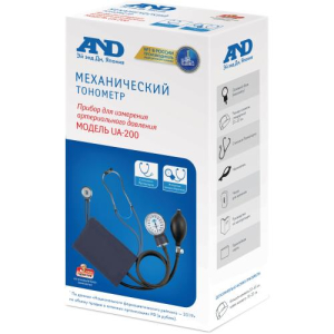Эй энд ди тонометр механический ua-200 стетоскоп раппапорта + стандарт. манжета 22-32см