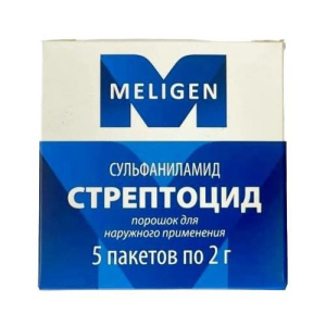 Стрептоцид порошок для наружного применения 2г №5