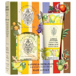 Ла флорентина набор лимон и имбирь (крем д/рук 75мл+мыло 106г)  [la florentina]