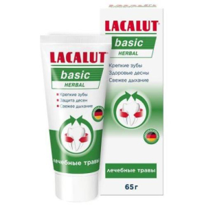 Лакалют бейсик зубная паста 65г хербал