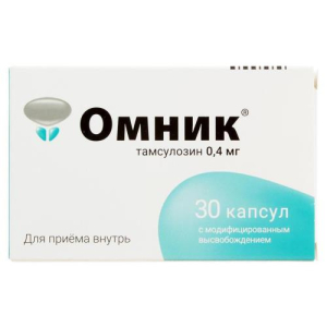 Омник капсулы с модифицированным высвобождением 0.4мг №30
