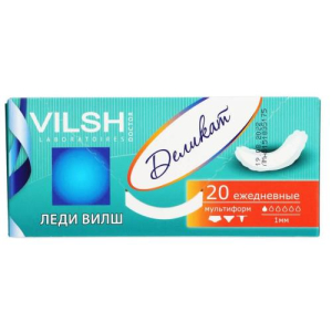 Леди вилш прокладки ежедневные №20 мультиформ деликат