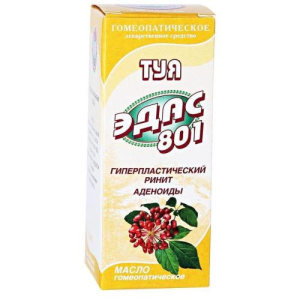 Туя эдас-801 масло для местного применения гомеопатическое 15мл