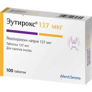 Эутирокс таблетки 137мкг №100