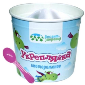 Десант здоровья биомороженое  "Укрепляйка"  стаканчик  45г. ванильное