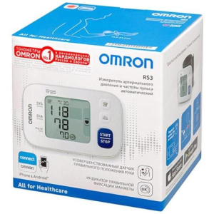 Омрон rs3 тонометр автомат на запястье манжета 13.5-21.5см /арт.hem 6130-ru/