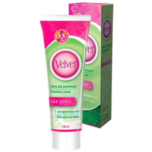 Вельвет депиляция крем алоэ 100мл. 