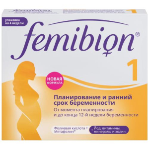 Фемибион 1 таблетки покрытые оболочкой №28 бад