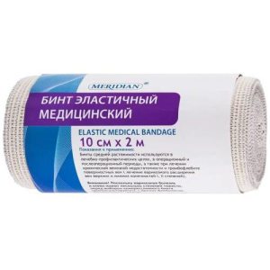 Меридиан бинт медицинский эластичный 10смх2м застежка