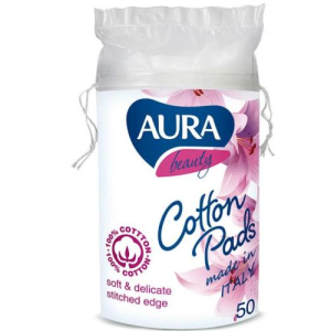 Аура бьюти ватные диски №50 