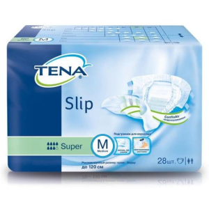 Тена слип подгузники для взрослых №28 супер р м 70-110см