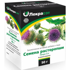Расторопша семена 50г. чайн. напиток бад /лекра-сэт/
