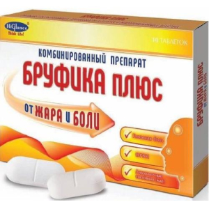 Бруфика плюс таблетки 400мг+325мг №10