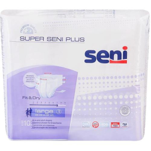 Сени супер плюс подгузники для взрослых №10 аир р.l(3) лардж 100-150см  [seni]