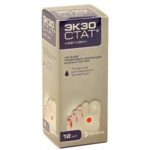 Экзостат раствор для наружного применения  1% 12мл