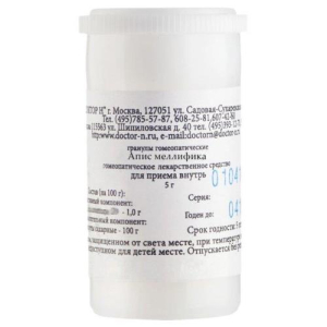 Апис меллифика с30 гранулы гомеопатические 5г монокомп