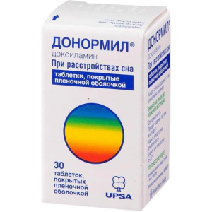 Донормил таблетки покрытые пленочной оболочкой 15мг №30 