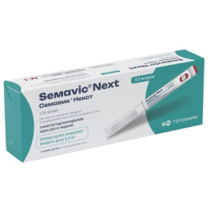 Семавик некст р-р д/п/к введ 0,5мг/доза 3мл /в комплекте с иглами - 4 шт/