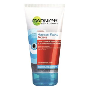 Гарньер чистая кожа актив скраб п/прыщей 150мл. [garnier]
