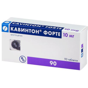 Кавинтон форте таблетки 10мг №90