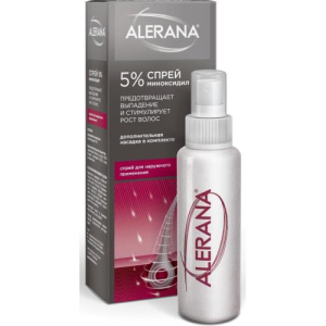 Алерана спрей для наружного применения 5% /с насадкой распылит. 60 мл