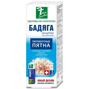 7 нот здоровья бадяга гель для тела 50мл о/пигмент. пятен п/угрях и синяках