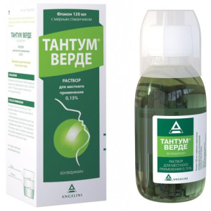 Тантум верде раствор для местного применения 0,15% 120мл 