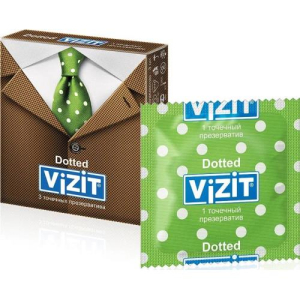 Визит презервативы №3 доттед точечные