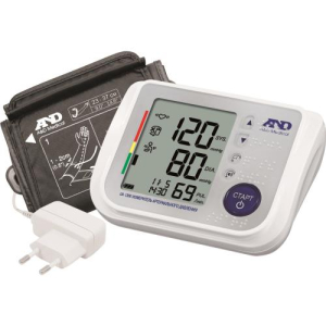 Эй энд ди тонометр ua 1300 автоматический + голосовой помощник + шрифт брайля + крупный дисплей + адаптер