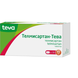 Телмисартан-тева таблетки 40мг №30