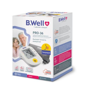 Би велл тонометр автомат на плечо с адаптером говорящий pro-36