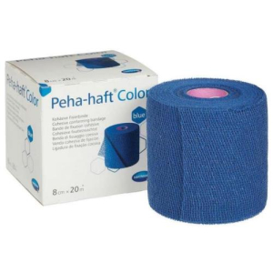 Пеха-хафт колор бинт эластичный самофиксирующийся №1 8смх20м б/лат. син.