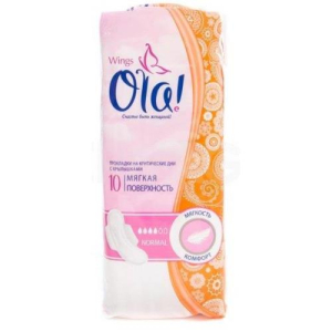 Ола прокладки гигиенические №10 нормал вингс мягк поверх с крыл