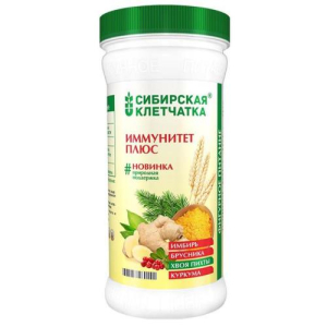 Сибирская клетчатка порошок 300г иммунитет плюс с имбирес и хвоей