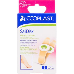 Экопласт салидиск лейкопластырь мозольный №6 72ммх19мм