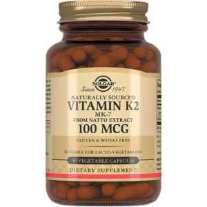 Солгар витамин к2 капсулы 100мкг №50 менахинон 7 экстракт бад