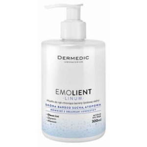 Дермедик  эмолиент линум цикатопи мыло жидкое для рук 300мл