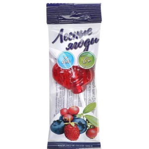 !Гуслица дюшес леденец на палочке 17г цинк + вит.с со вкусом лесные ягоды