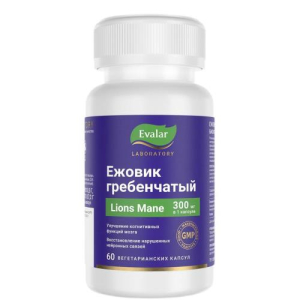 Эвалар ежовик гребенчатый капсулы 300мг 500мг №60 бад