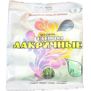Леденцы лакричные 30г. б/сах. /вулкан/