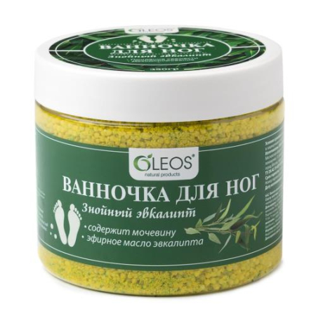 Олеос ванночка для ног 350г знойный эвкалипт