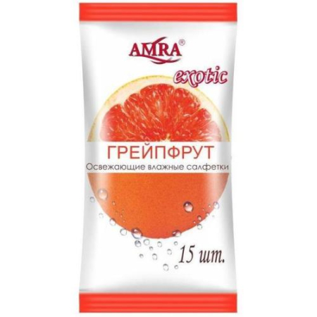 Амра салфетки влажные освежающие №15